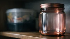 Rose-tinted mason jars: a stylish way to organise your pantry in the UK