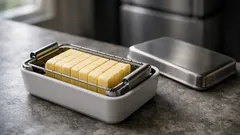 The butter slicer dish that keeps butter fresh and your fridge smelling clean
