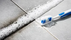 How to whiten kitchen tile grout fast using everyday cupboard staples