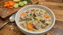 Blanquette de Veau: a gentle French veal stew with a silky lemon‑cream sauce