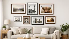 How to create a gallery wall fast with a matched picture frame set